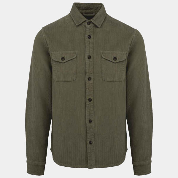 Spasso Faded Corduroy Overshirt Thumbnail