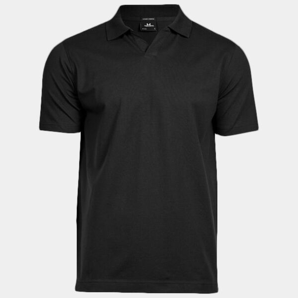 Luxury stretch v-neck polo (1404) Thumbnail