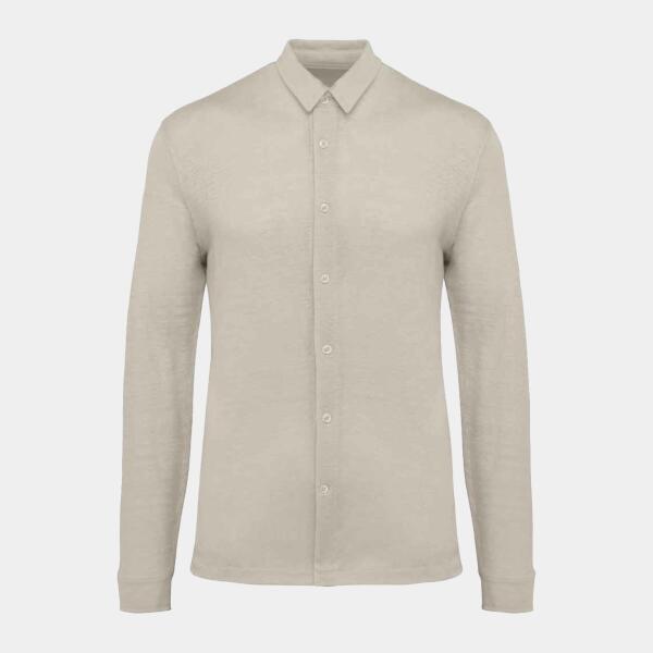 Men's Long Sleeve Linen Shirt Thumbnail