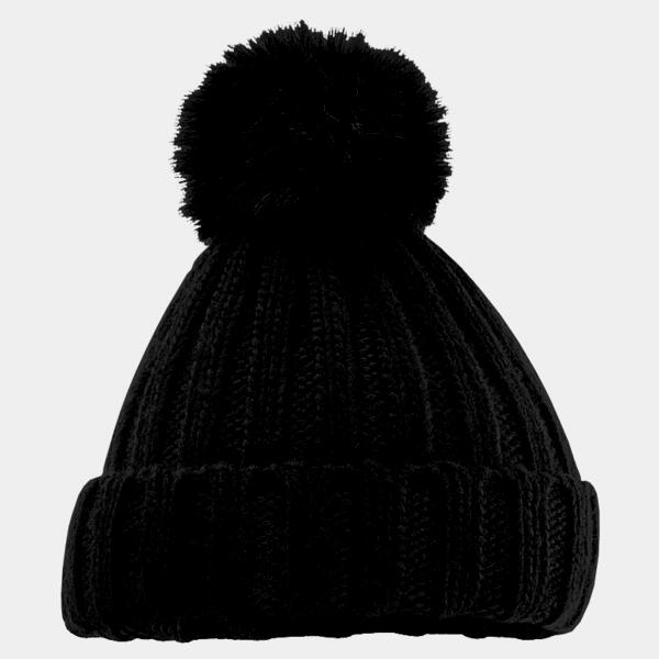 Verbier Faux Fur Pom Chunky Beanie Thumbnail